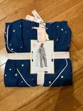 Victoria's Secret Navy Star Pajama Set